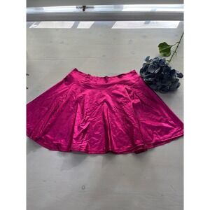 NEW WITH TAGS! Kate Kasin Skirt Womens‎ M Pink Metallic Pleated Mini Party Dance